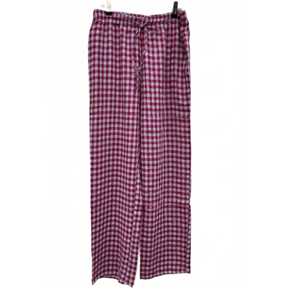 NEW THINGS BETWEEN bowie gingham pants in raspberry - Picture 4 of 4